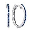 Image 1 : 10K White-gold 0.10CTW DIAMOND FASHION EARRING