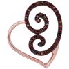 Image 1 : 10KT Rose Gold 0.15CTW DIAMOND HEART PENDANT