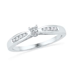 10KT White Gold 0.20CTW DIAMOND FASHION RING