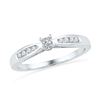 Image 1 : 10KT White Gold 0.20CTW DIAMOND FASHION RING
