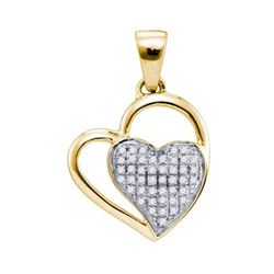 925 Sterling Silver Yellow 0.11CTW DIAMOND MICROPAVE HE