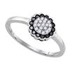Image 1 : 925 Sterling Silver White 0.25CTW DIAMOND FASHION RING