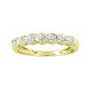 Image 1 : 10KT Yellow Gold 0.08CTW ROUND DIAMOND LADIES CLUSTER B