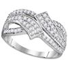 Image 1 : 10KT White Gold 0.50CTW DIAMOND FASHION RING