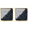 Image 1 : 10K Yellow-gold 0.50CTW DIAMOND MICRO PAVE EARRING