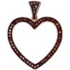 Image 1 : 10KT Rose Gold 0.20CTW DIAMOND HEART PENDANT