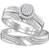 Image 1 : 0.25CTW-Diamond TRIO SET