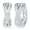 Image 1 : 10KT White Gold 0.25CTW DIAMOND FASHION EARRING