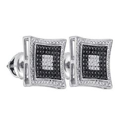 925 Sterling Silver White 0.12CT DIAMOND MICRO-PAVE EAR