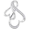 Image 1 : 925 Sterling Silver White 0.10CTW DIAMOND FASHION PENDA
