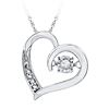 Image 1 : 10KT White Gold 0.04CTW DIAMOND FASHION PENDANT