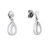 Image 1 : 10KT White Gold 0.11CTW DIAMOND FASHION EARRING