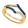 Image 1 : 10KT Yellow Gold 0.20CTW DIAMOND FASHION RING