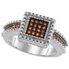 Image 1 : 925 Sterling Silver White 0.15CTW DIAMOND FASHION RING