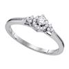 Image 1 : 10KT White Gold 0.20CTW DIAMOND BRIDAL RING