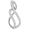 Image 1 : 10KT White Gold 0.10CTW DIAMOND FASHION PENDANT