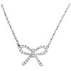 Image 1 : 10KT White Gold 0.10CTW DIAMOND FASHION PENDANT