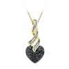 Image 1 : 10K Yellow-gold 0.33CTW BLACK DIAMOND FASHION PENDANT