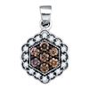 Image 1 : 10K Yellow-gold 0.45CTW DIAMOND FASHION PENDANT