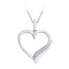 Image 1 : 10KT White Gold 0.05CTW DIAMOND FASHION PENDANT