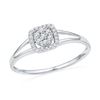 Image 1 : 10KT White Gold 0.10CTW DIAMOND FASHION RING