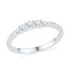 Image 1 : 10KT White Gold 0.25CTW DIAMOND FASHION RING