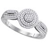 Image 1 : 10KT White Gold 0.20CTW DIAMOND MICRO-PAVE BRIDAL RING