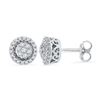 Image 1 : 10KT White Gold 0.25CTW DIAMOND FASHION EARRING