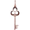 Image 1 : 10KT Rose Gold 0.05CTW DIAMOND KEY PENDANT