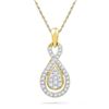 Image 1 : 10K Yellow-gold 0.33CTW DIAMOND FASHION PENDANT