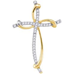 10K Yellow-gold 0.10CTW DIAMOND FASHION PENDANT