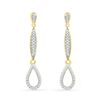 Image 1 : 10KT White Gold 0.20CTW DIAMOND FASHION EARRING