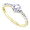 Image 1 : 10KT Yellow Gold 0.25CTW DIAMOND LADIES BRIDAL RING