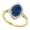 Image 1 : 10KT Yellow Gold 0.26CT DIAMOND FASHION RING