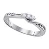 Image 1 : 10KT White Gold 0.17CTW DIAMOND BRIDAL RING