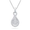 Image 1 : 10KT White Gold 0.33CTW DIAMOND FASHION PENDANT