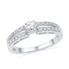 Image 1 : 10KT White Gold 0.25CTW DIAMOND FASHION RING