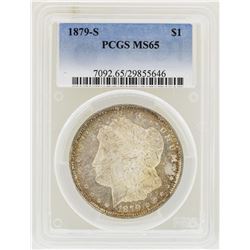 1879-S $1 Morgan Silver Dollar Coin PCGS MS65