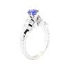 Image 4 : 1.59 ctw Sapphire And Diamond Vintage Ring - 14KT White Gold