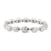 Image 2 : 4.20 ctw Diamond Bracelet - 18KT White Gold