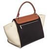 Image 3 : Celine Tricolor Leather Large Trapeze Bag