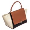 Image 5 : Celine Tricolor Leather Large Trapeze Bag