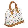 Image 3 : Louis Vuitton White Multicolore Alma MM Satchel Bag