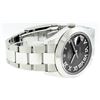 Image 2 : Rolex Mens SS 41MM Slate Roman Diamond Datejust 2 Oyster Band Wristwatch With Bo