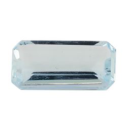 3.49 ct.Natural Emerald Cut Aquamarine