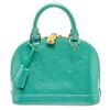 Image 2 : Louis Vuitton Mint Green Monogram Vernis Leather Alma BB Bag