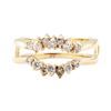 Image 2 : 0.50 ctw Diamond Ring Guard - 14KT Yellow Gold