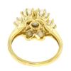 Image 4 : 10k Solid Yellow Gold 7 Round Akoya Pearl Cluster Ladies Dinner Ring