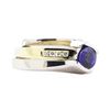 Image 2 : 1.10 ctw Sapphire and Diamond Ring Set - 14KT Yellow and White Gold