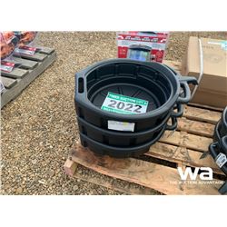 (3) GREENWAY 16L OIL DRAIN PAN